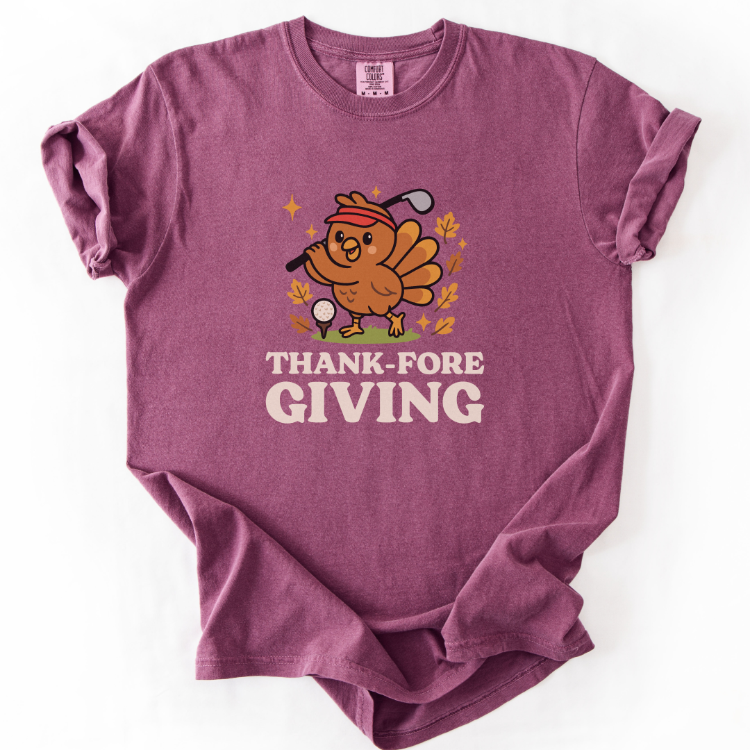 Thank-Fore-Giving Golf T-Shirt