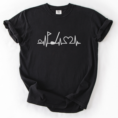 Heart Beating For Golf T-Shirt