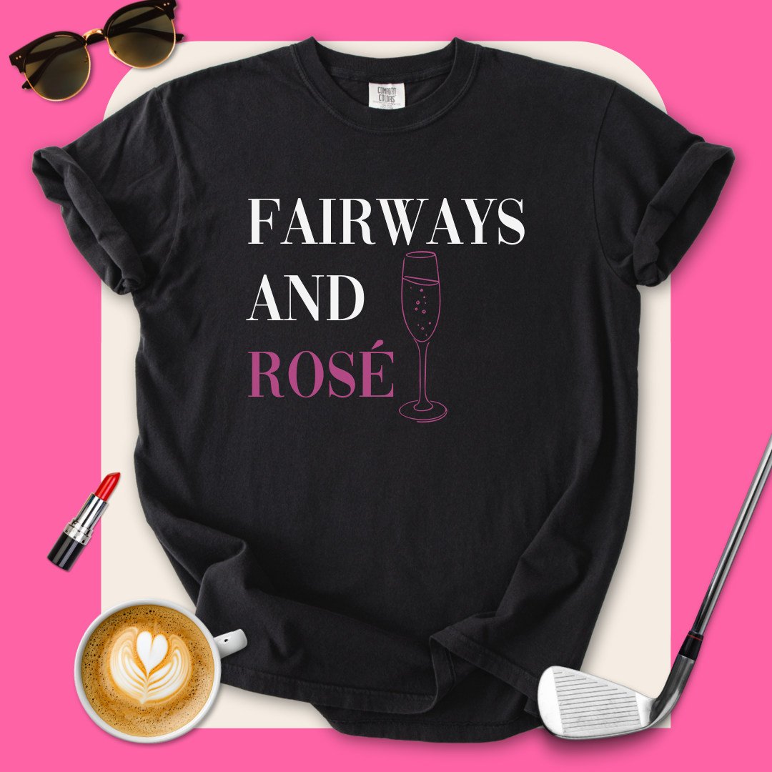 Fairways And Rose Golf T-Shirt