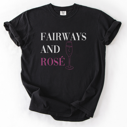 Fairways And Rose Golf T-Shirt