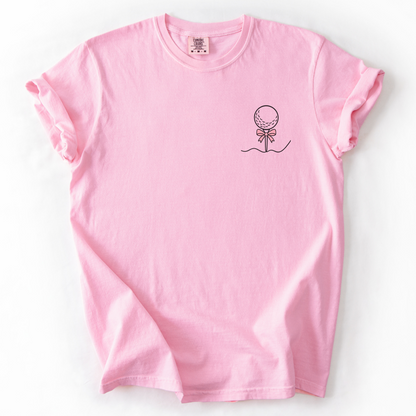 Golf Ball Pink Bow T-Shirt