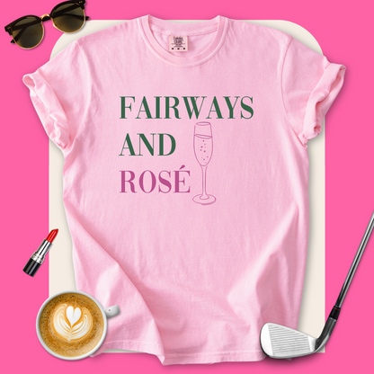 Fairways And Rose Golf T-Shirt