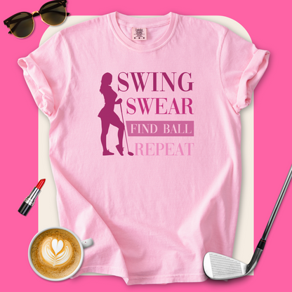 Swing Swear Find Golf Repeat T-Shirt