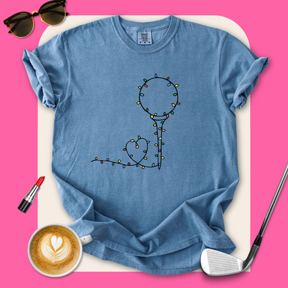 Christmas Light Golf Ball T-Shirt