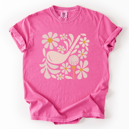 Boho Flower Golf T-Shirt