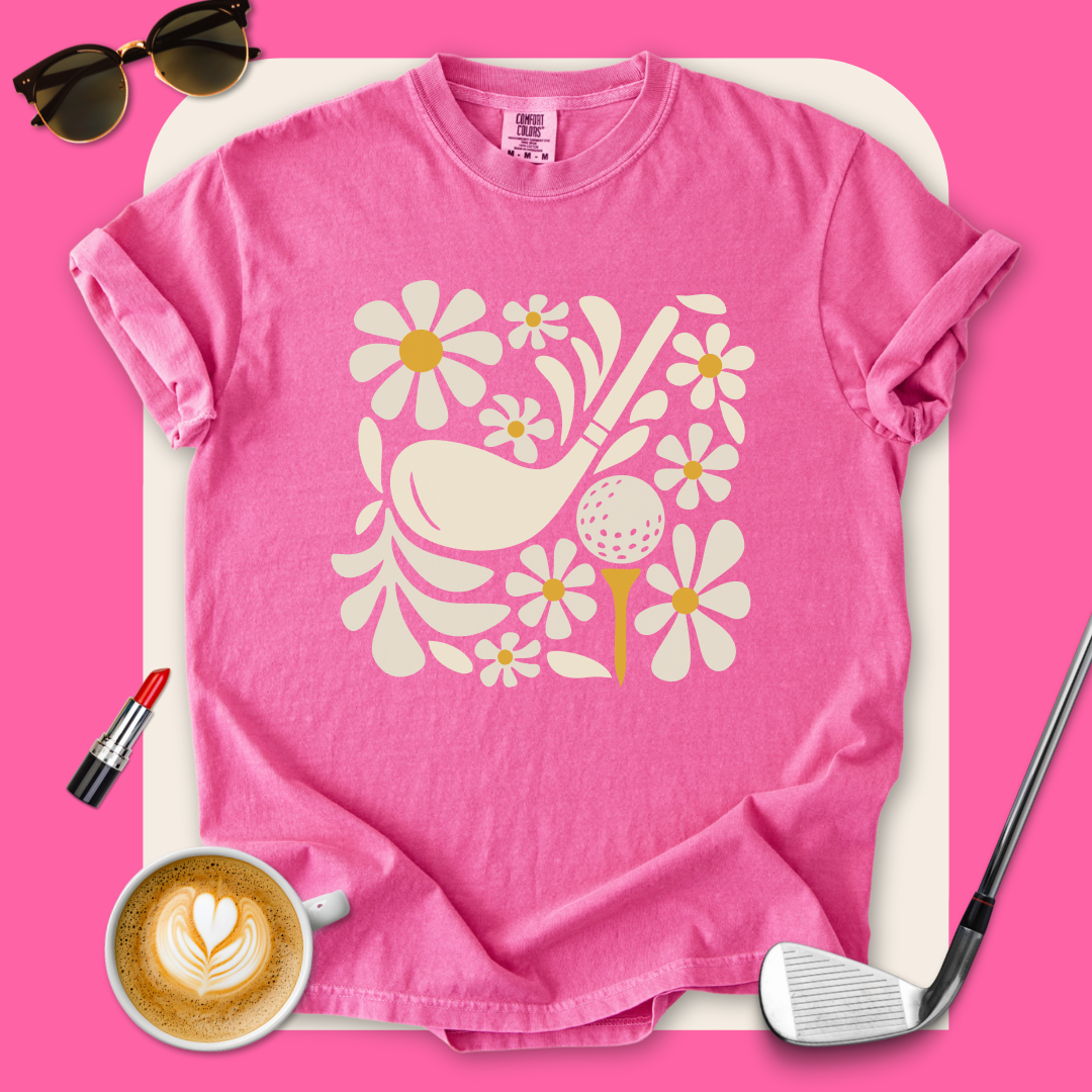 Boho Flower Golf T-Shirt