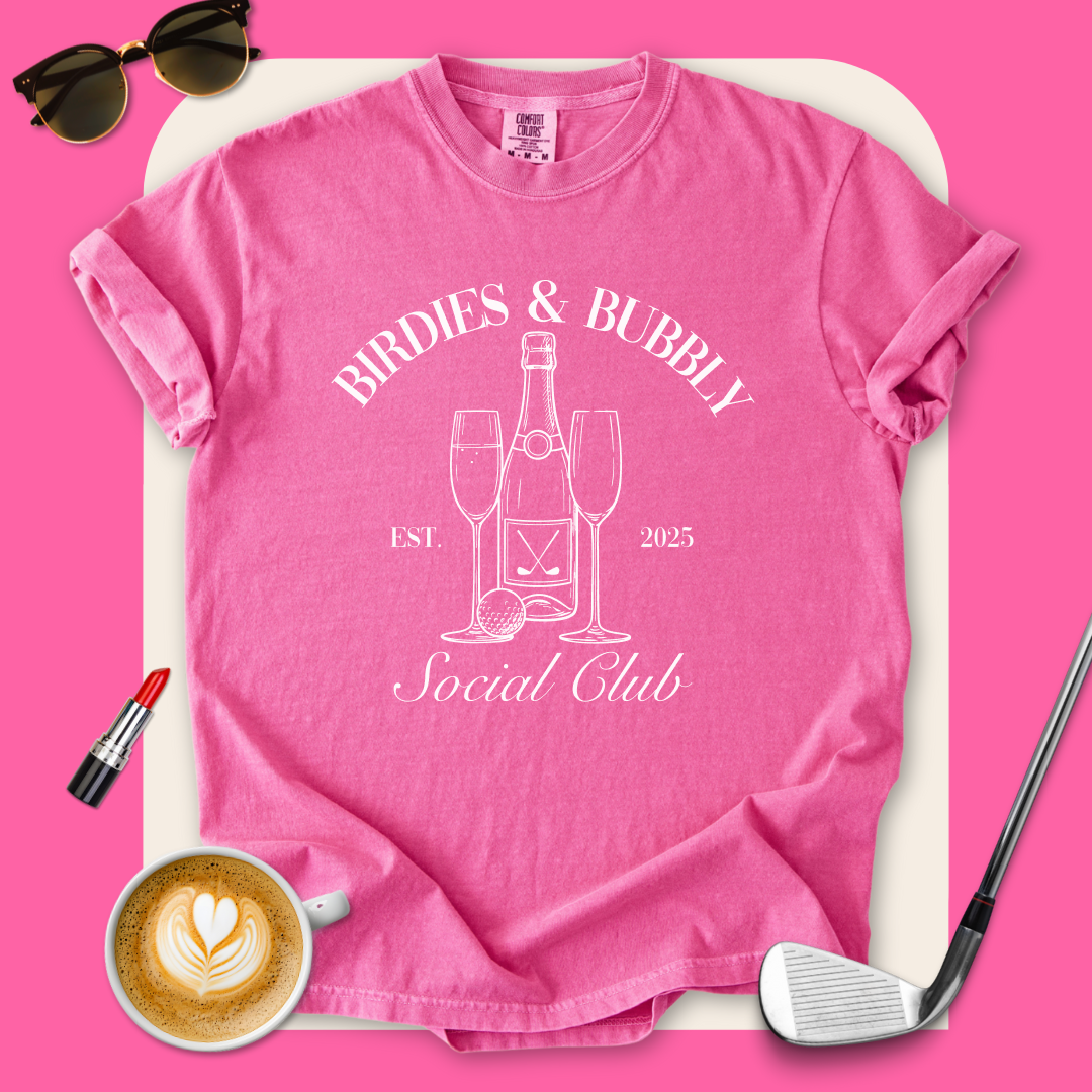 Birdies & Bubbly Social Club T-Shirt
