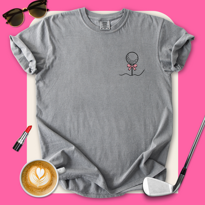 Golf Ball Pink Bow T-Shirt