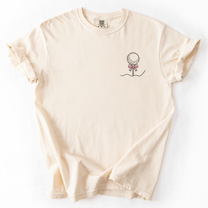 Golf Ball Pink Bow T-Shirt