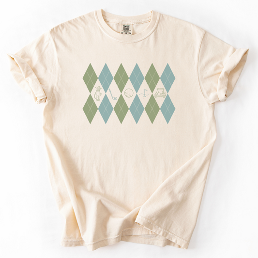 Argyle Golf Pattern T-Shirt