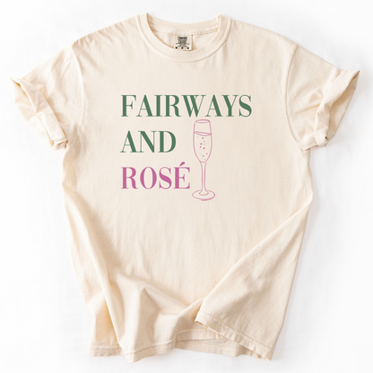 Fairways And Rose Golf T-Shirt