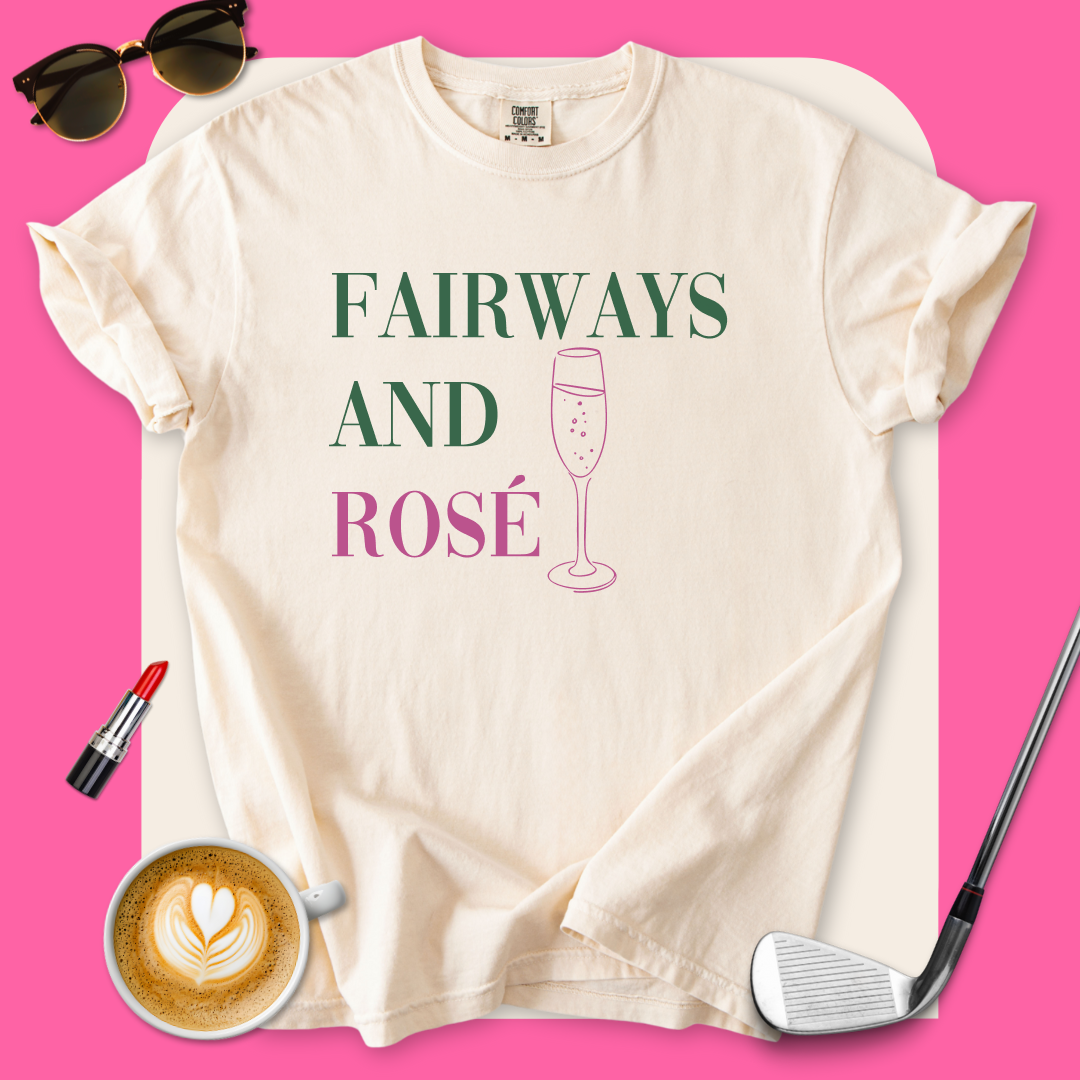 Fairways And Rose Golf T-Shirt