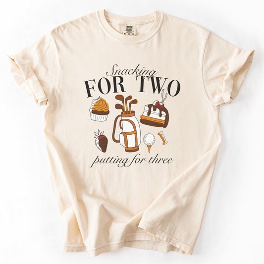 Snacking For Two, Putting For Three T-Shirt
