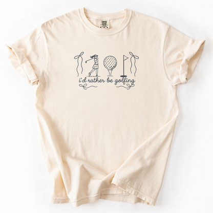 I'd Rather Be Golfing T-Shirt