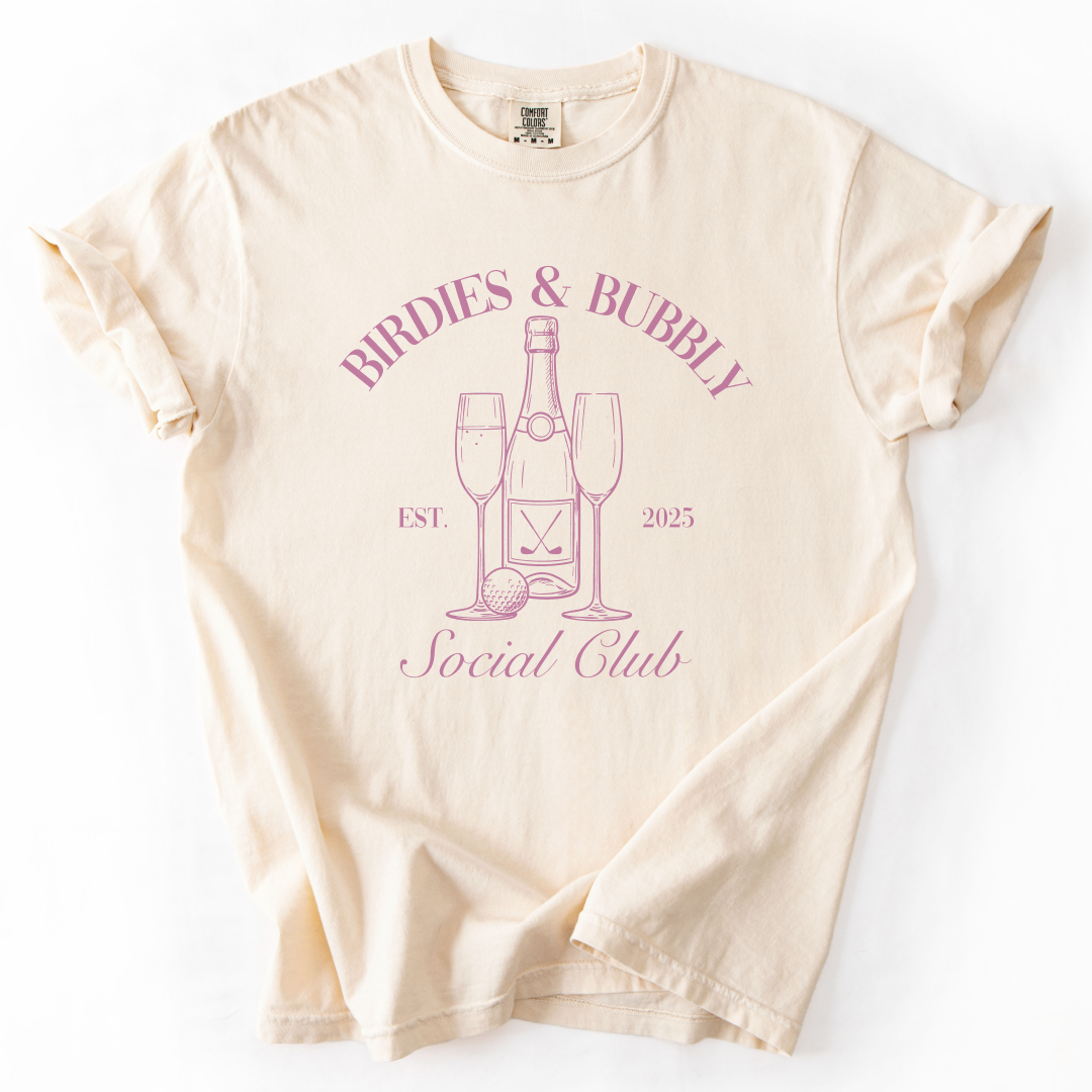 Birdies & Bubbly Social Club T-Shirt