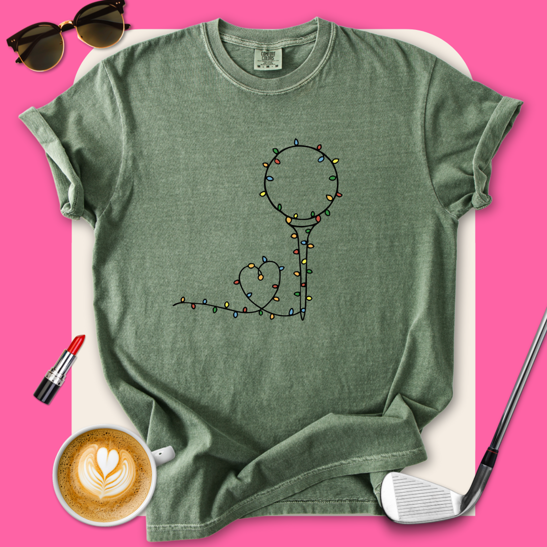 Christmas Light Golf Ball T-Shirt