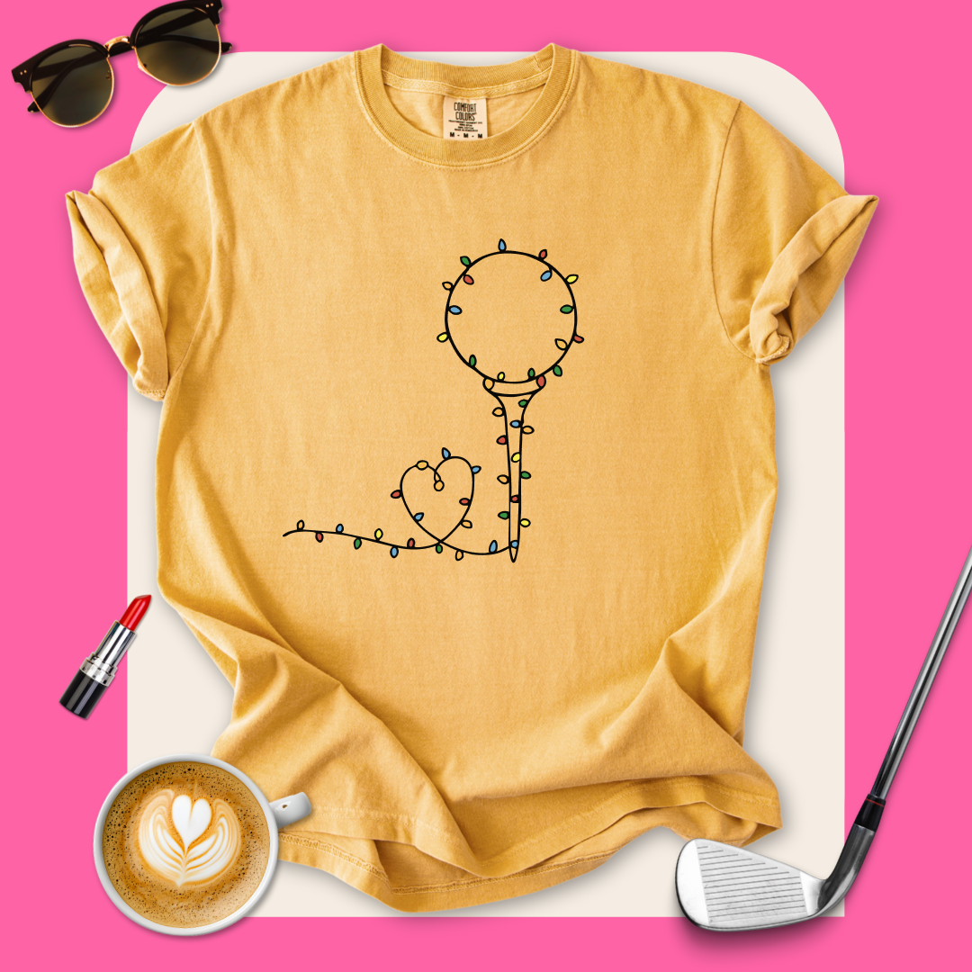 Christmas Light Golf Ball T-Shirt