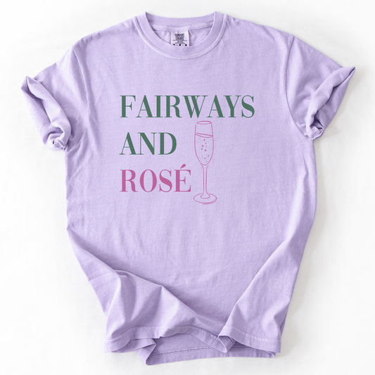 Fairways And Rose Golf T-Shirt