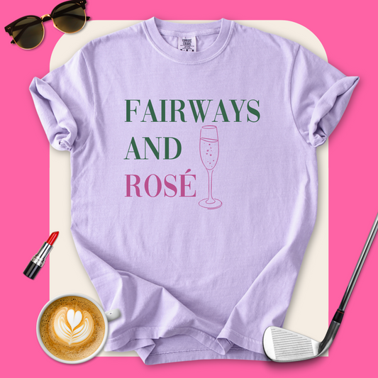 Fairways And Rose Golf T-Shirt