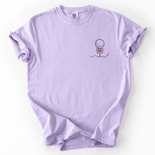 Golf Ball Pink Bow T-Shirt