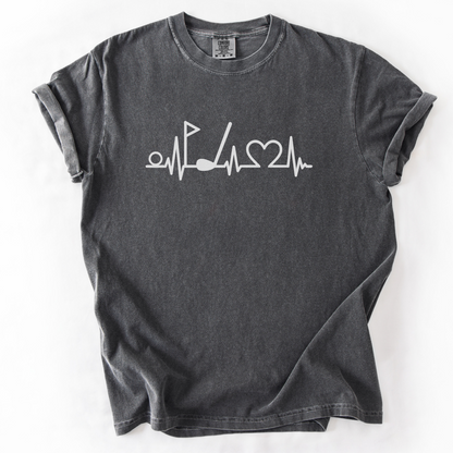 Heart Beating For Golf T-Shirt