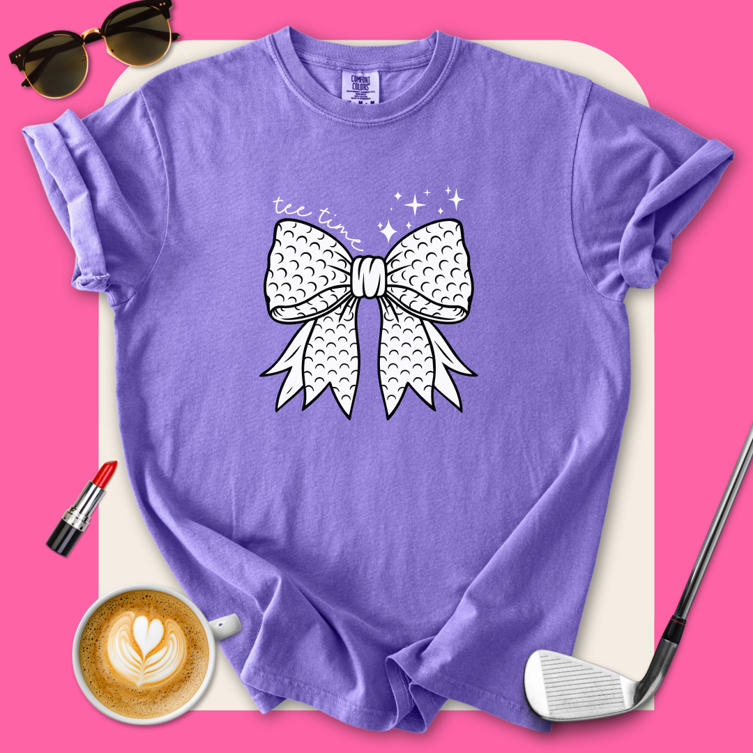 Tee Time Golf Bow T-Shirt