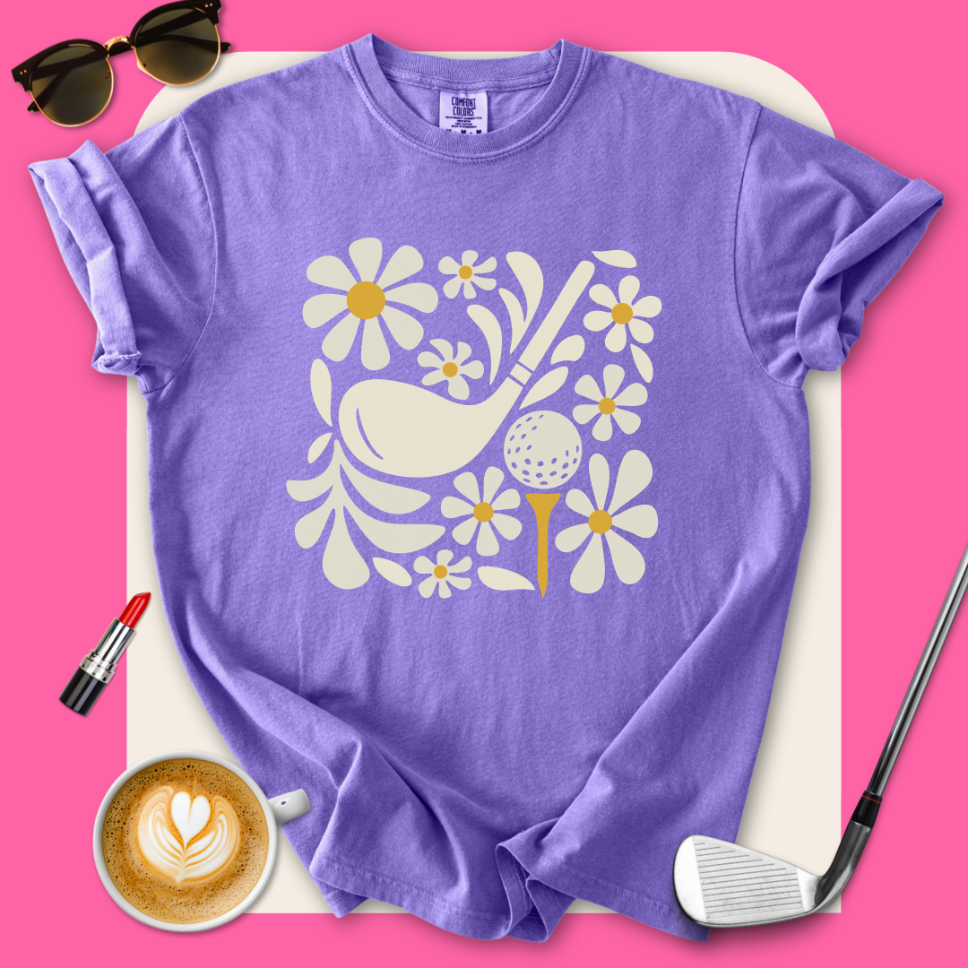 Boho Flower Golf T-Shirt