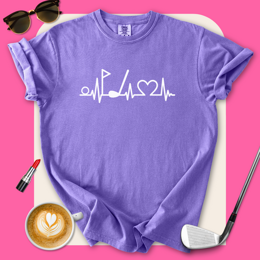Heart Beating For Golf T-Shirt