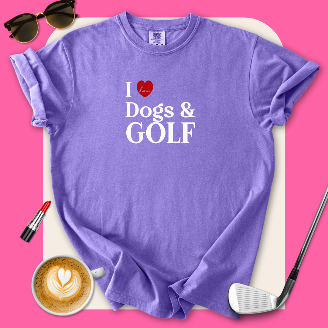 I Heart Dogs & Golf T-Shirt