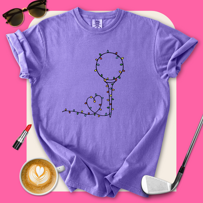 Christmas Light Golf Ball T-Shirt