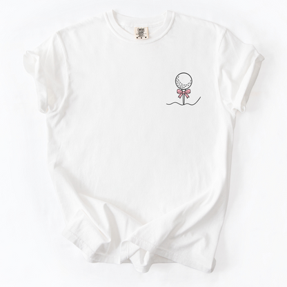 Golf Ball Pink Bow T-Shirt