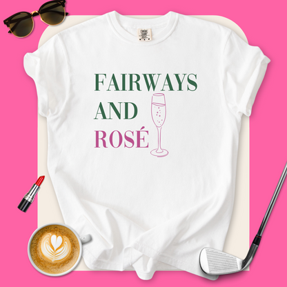 Fairways And Rose Golf T-Shirt