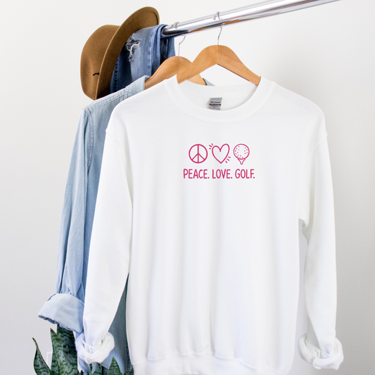 Peace. Love. Golf. Sweatshirt